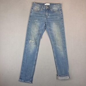 Japanese Selvedge Mens 28x30 Distressed Thrashed Slim Straight